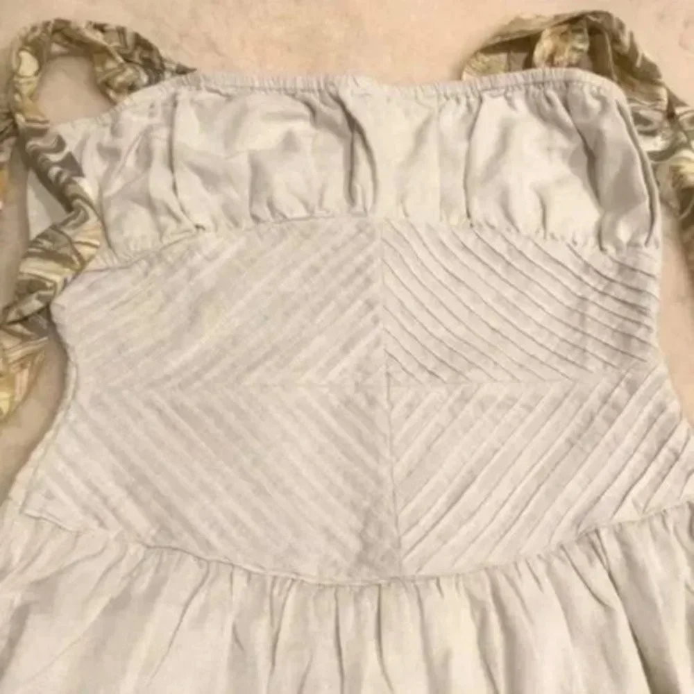 Free People Santorini Linen Dress in Ivory. - Picture 2 of 10